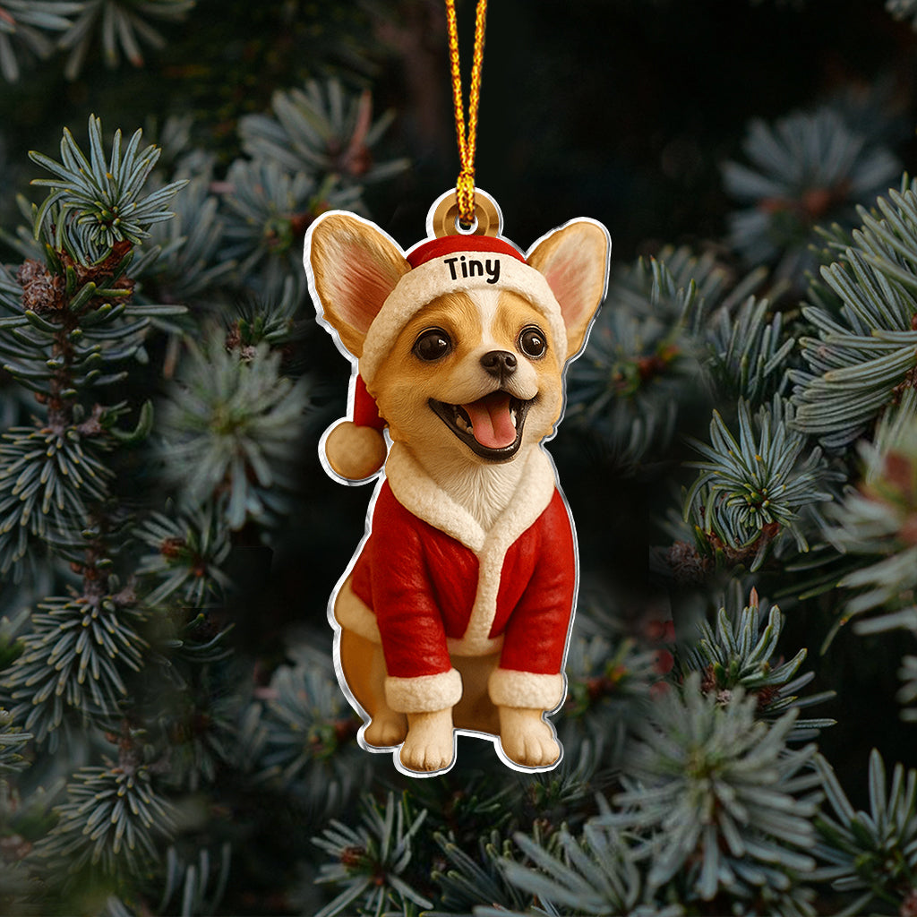 Furry And Bright - Personalized Dog Custom Made 3D Minifigure Ornament
