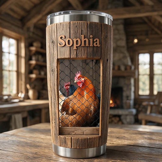 La vie est meilleure avec des poules - Tumbler personnalisé