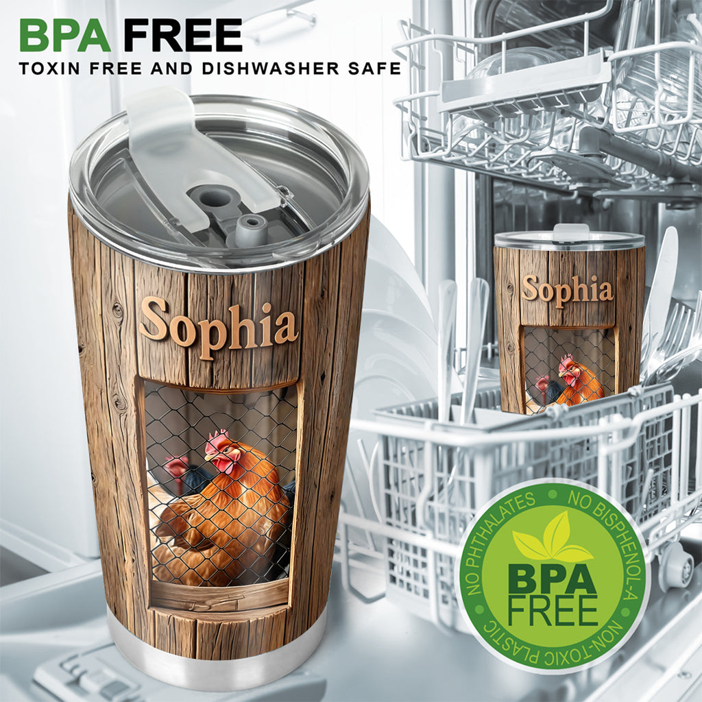 Life Is Better With Chickens - Personalized Chicken Tumbler
