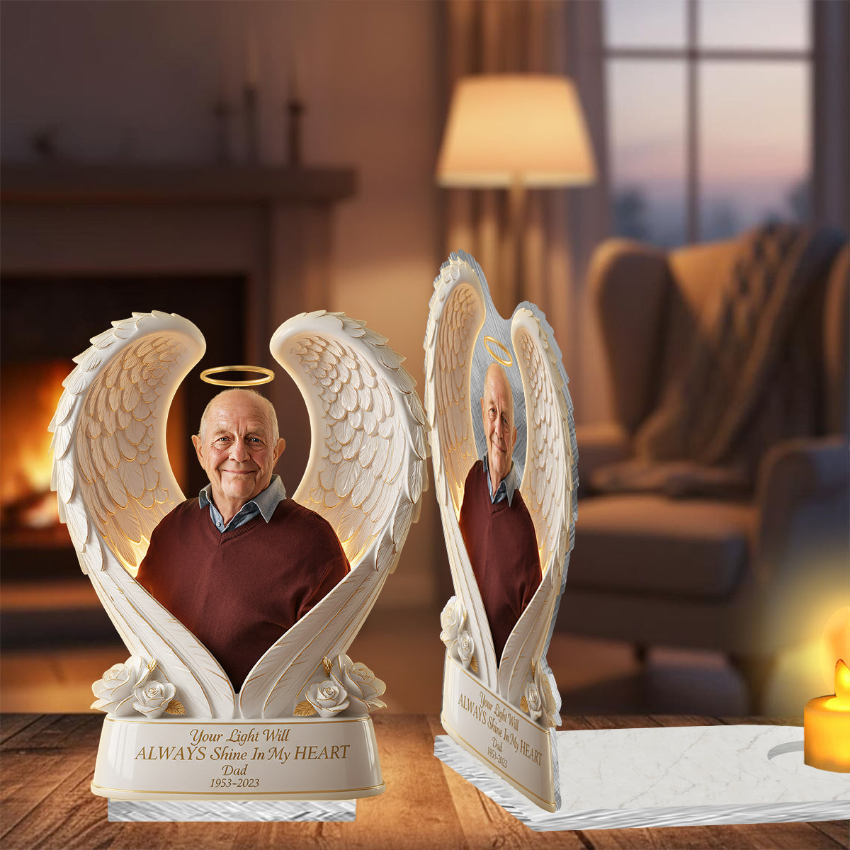 When You Miss Me Have No Fear Memorial - Personalized Memorial Candle Holder Sign