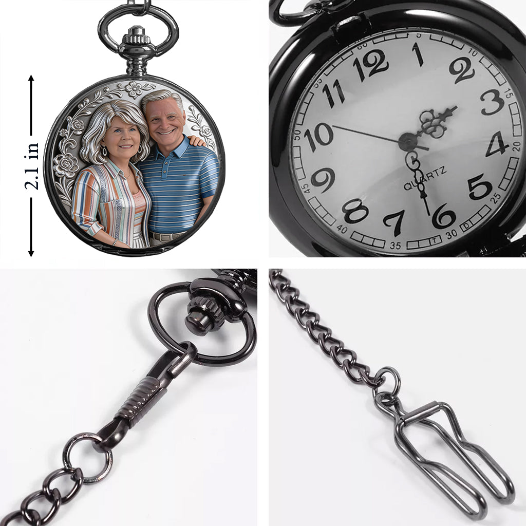I'm Yours No Returns Or Refunds - Personalized Couple Pocket Watch