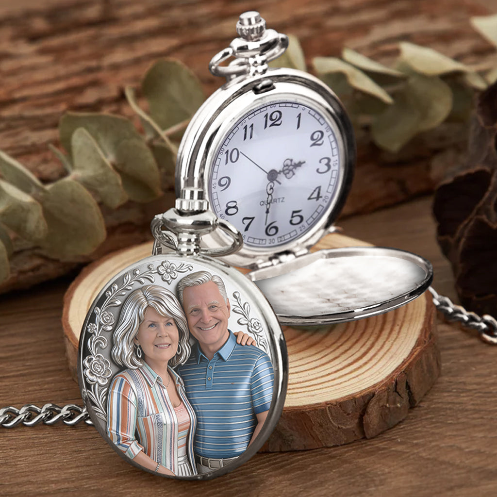 I'm Yours No Returns Or Refunds - Personalized Couple Pocket Watch