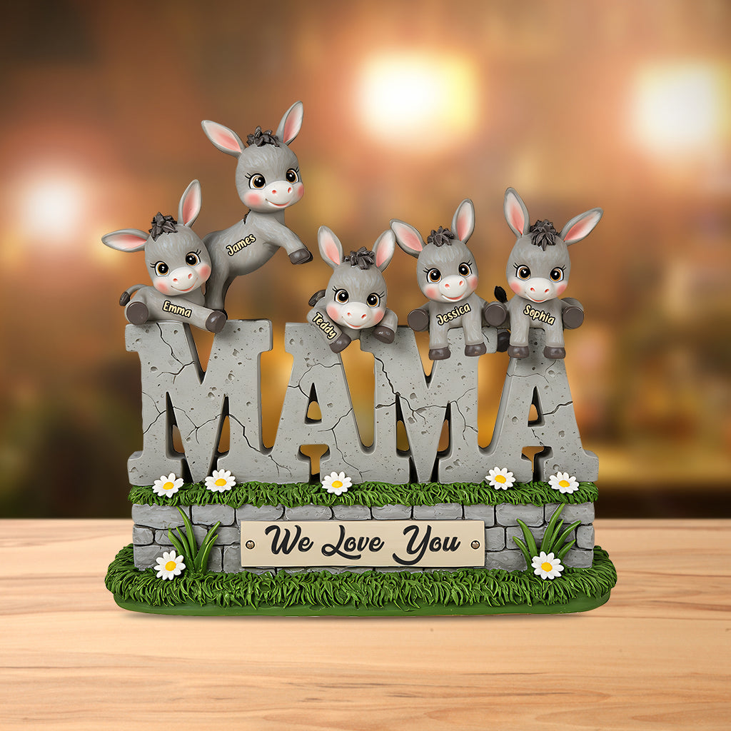 We Love You - Personalized Mother Custom Shaped Acrylic Plaque