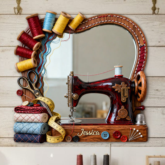 Passionnés de couture - Miroir mural personnalisé pour la couture