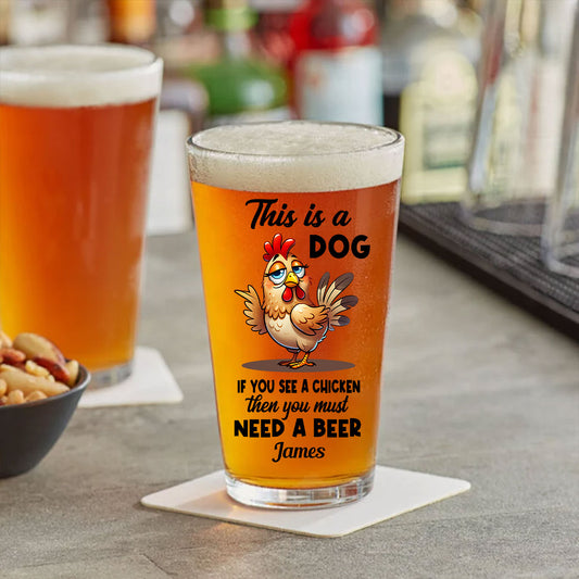 Du brauchst unbedingt ein Bier – personalisiertes Bierglas