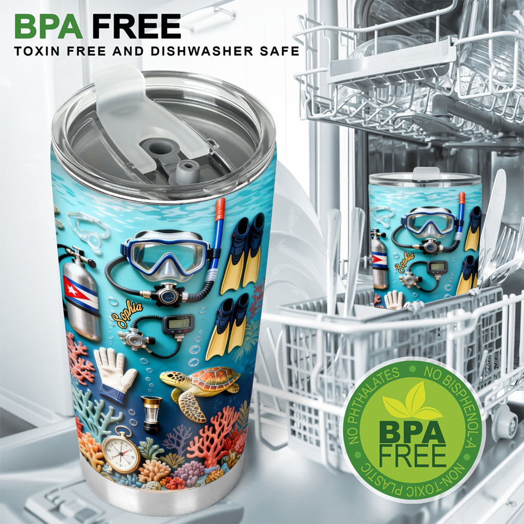 Suba Diving Lovers - Personalized Scuba Diving Tumbler