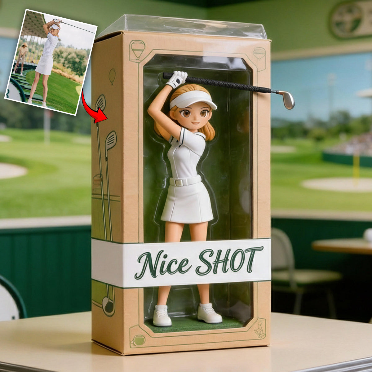 Love Golf - Personalized Golf Custom Shaped Acrylic Plaque