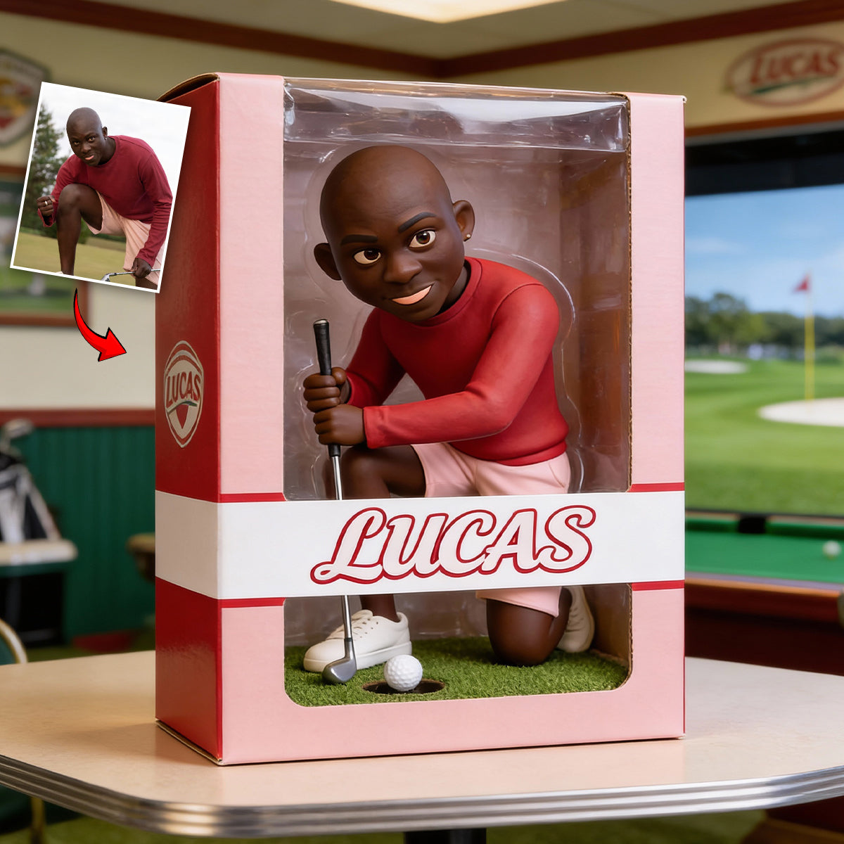 Love Golf - Personalized Golf Custom Shaped Acrylic Plaque