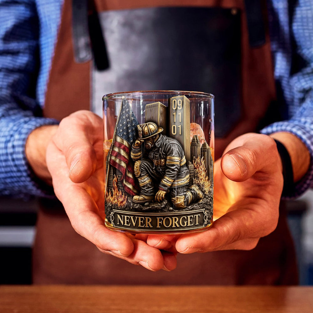 Nous n'oublierons jamais le 11 septembre - Verre à whisky de pompier