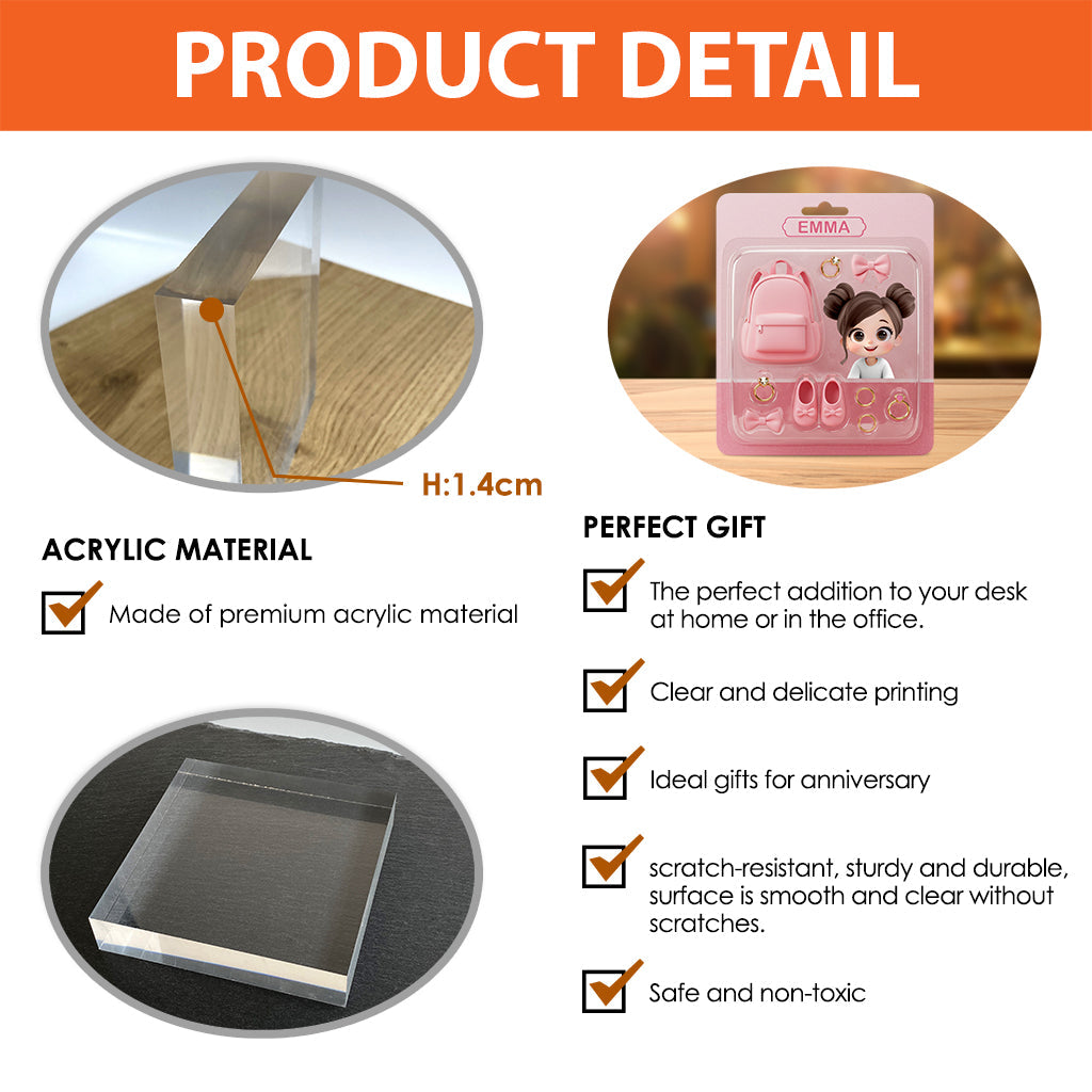 My Favorite - Personalized Kid Custom Shaped Acrylic Plaque