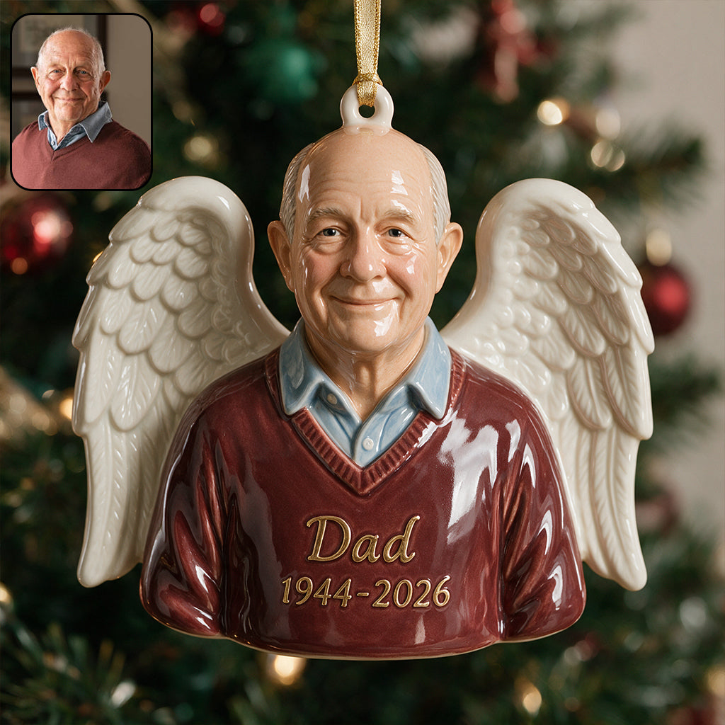 Our Christmas Angel - Personalized Memorial Premium 3D Ornament