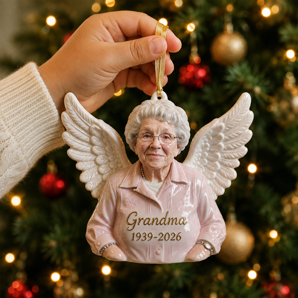 Our Christmas Angel - Personalized Memorial Premium 3D Ornament