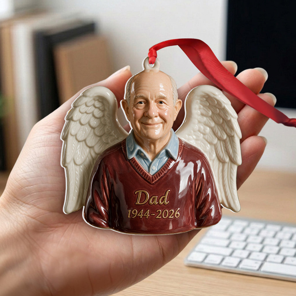 Our Christmas Angel - Personalized Memorial Premium 3D Ornament