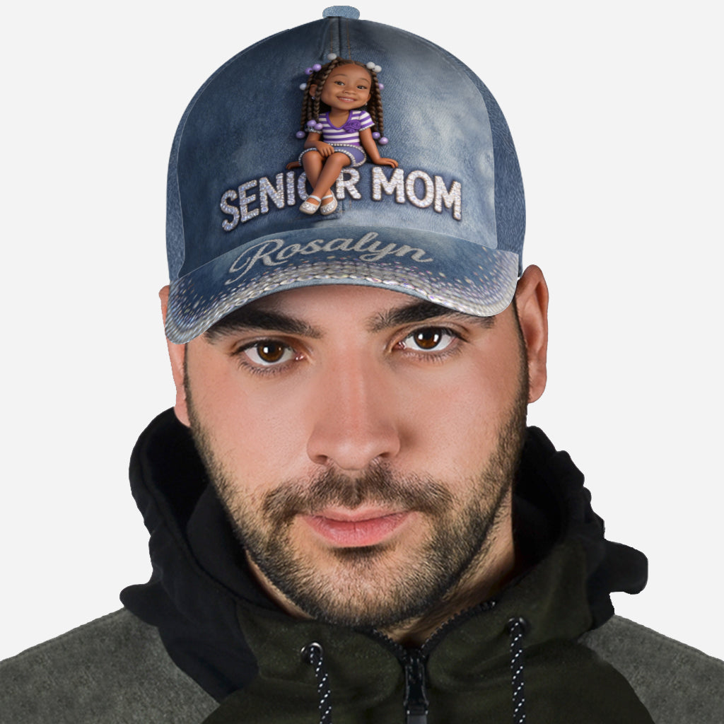 Maman Senior - Casquette Classique de Graduation Personnalisée