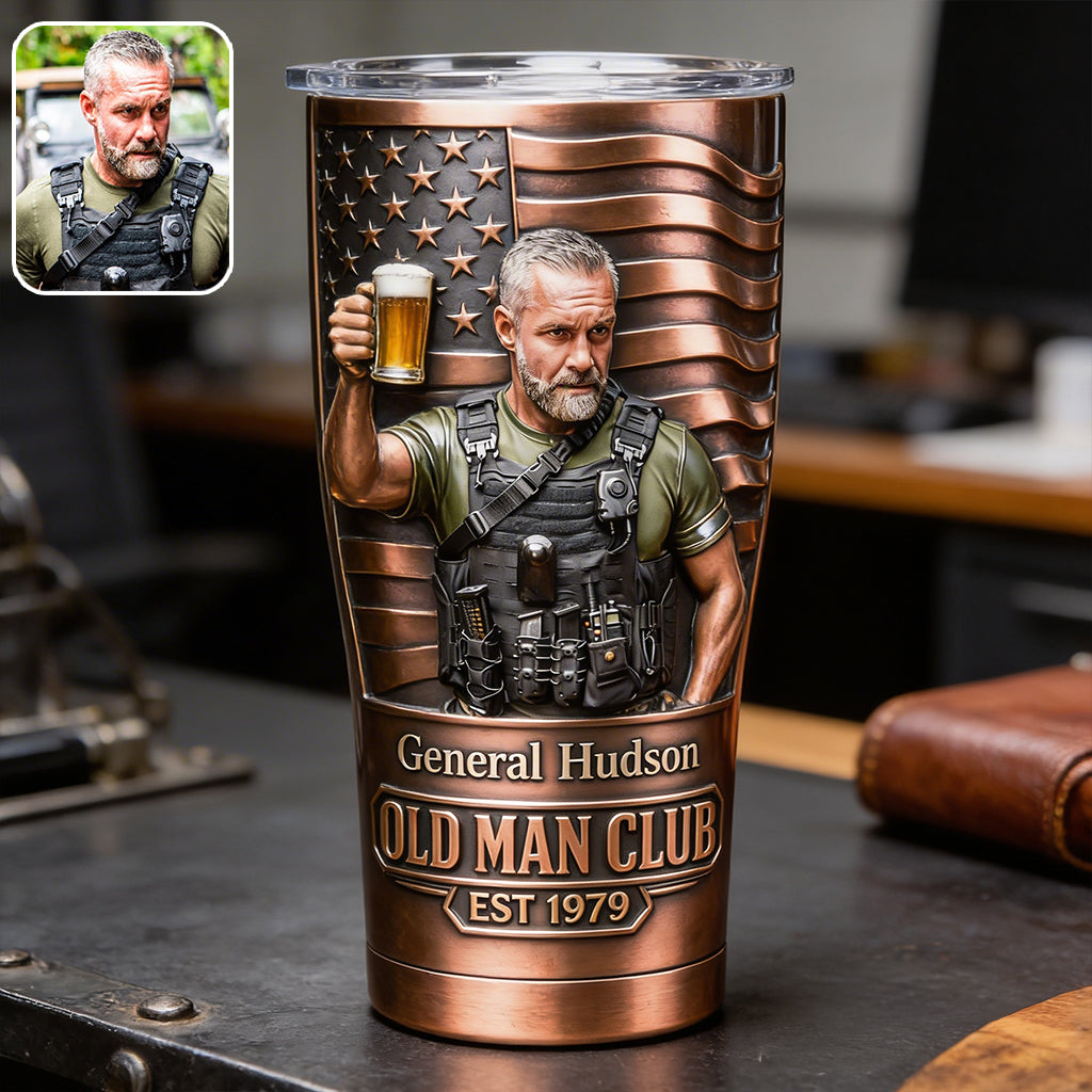 Old Man Club - Personalisierter Geburtstagsbecher