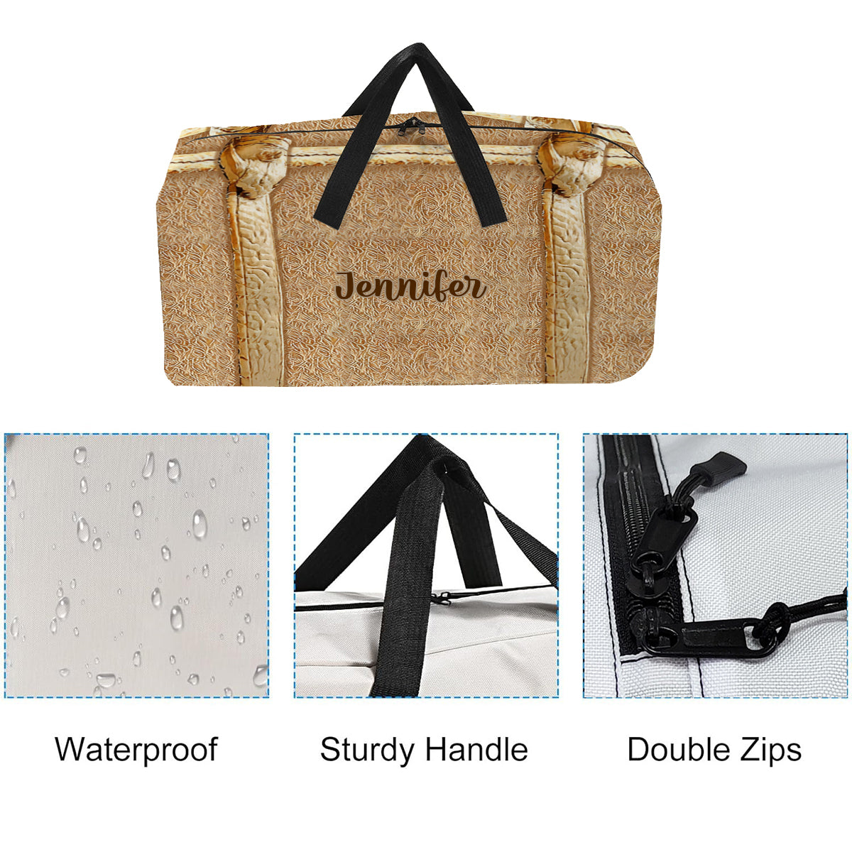 Cute Cat - Personalized Cat Duffle Bag