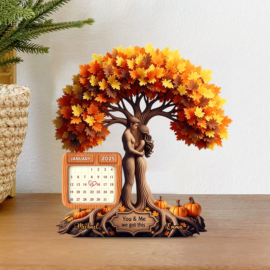 You & Me We Got This - Personalized Couple Custom Shaped Acrylic Plaque