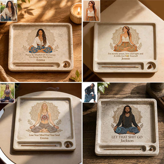 Namaste - Plateau polyvalent personnalisé Hippie