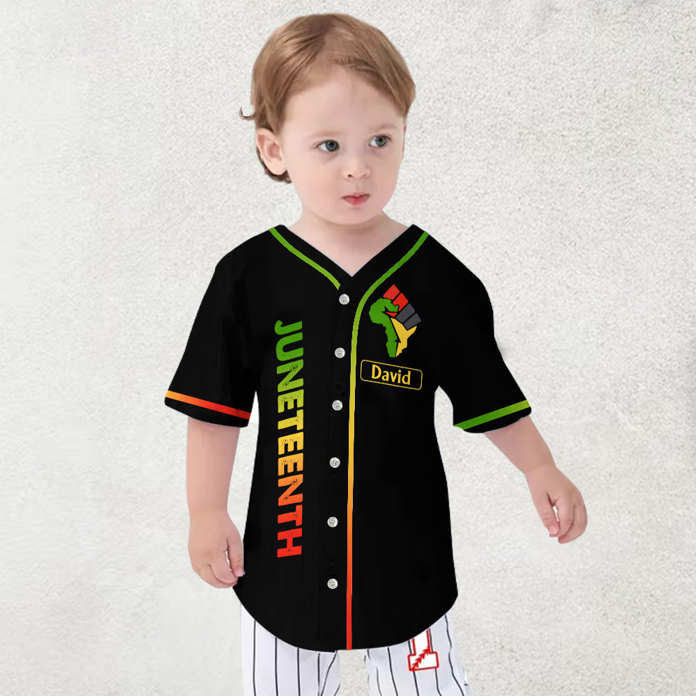 Black Father – Personalisiertes Juneteenth-Baseballtrikot