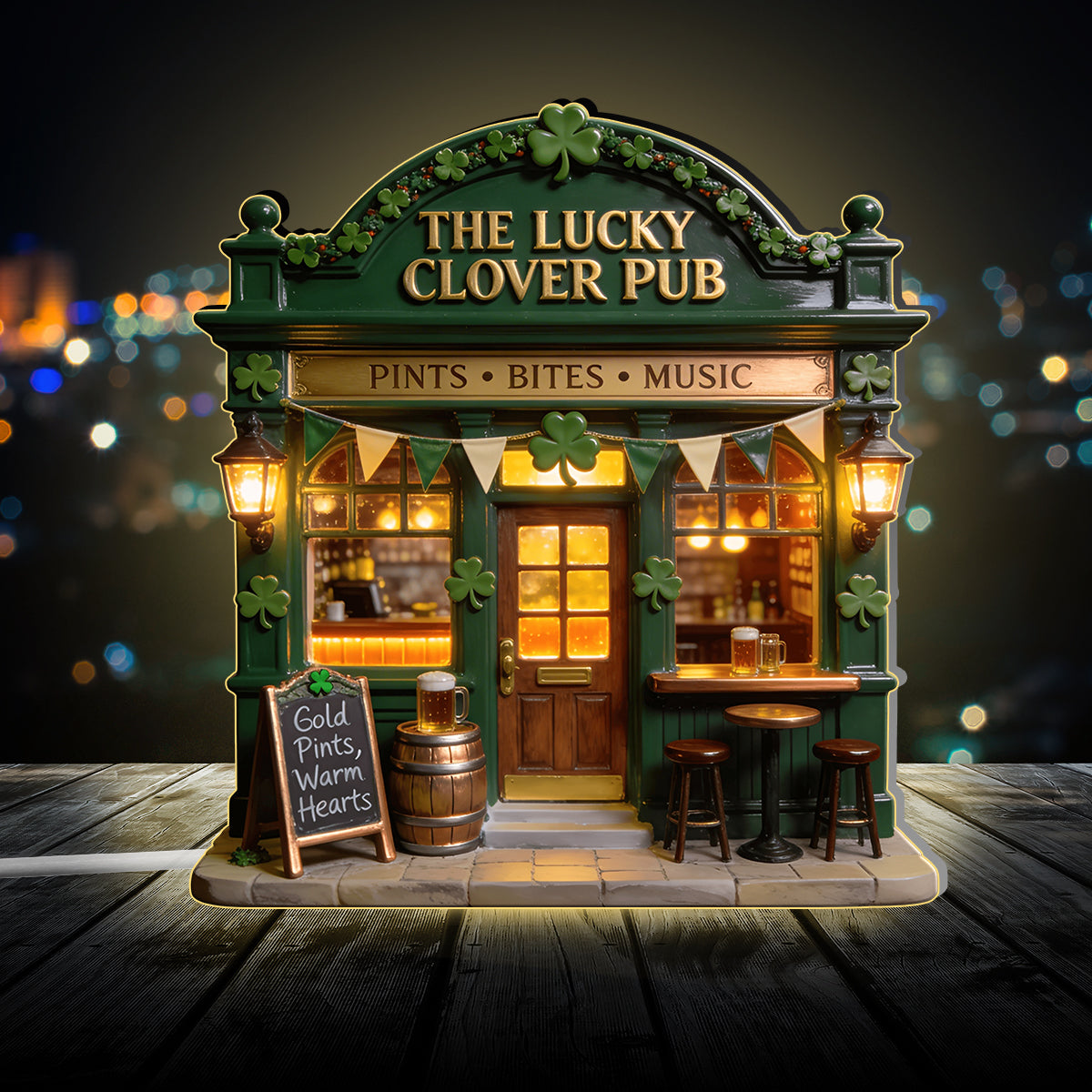 Irish Pub - Personalized Irish Acrylic LED Night Light