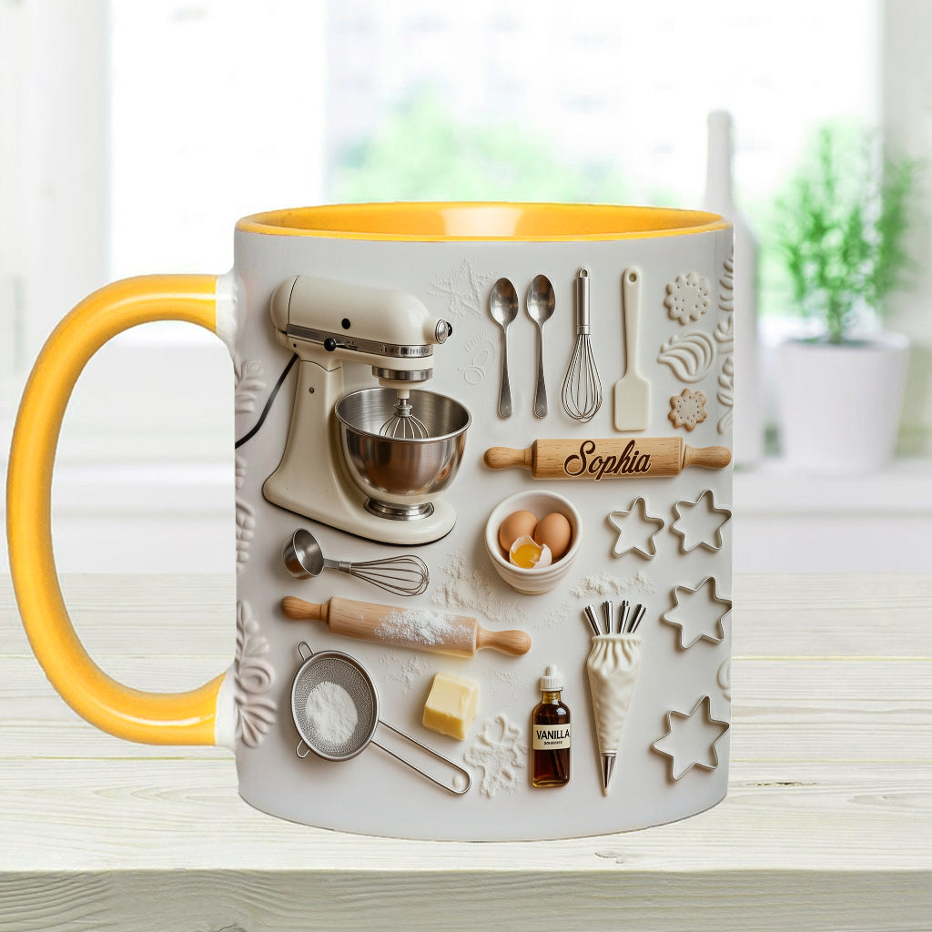 Love Baking - Personalized Baking Accent Mug & Coaster
