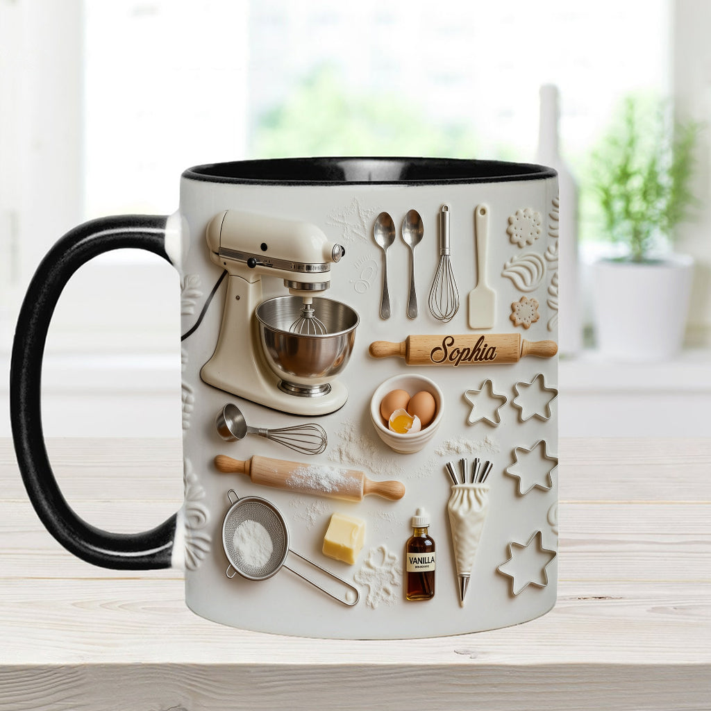 Love Baking - Personalized Baking Accent Mug & Coaster