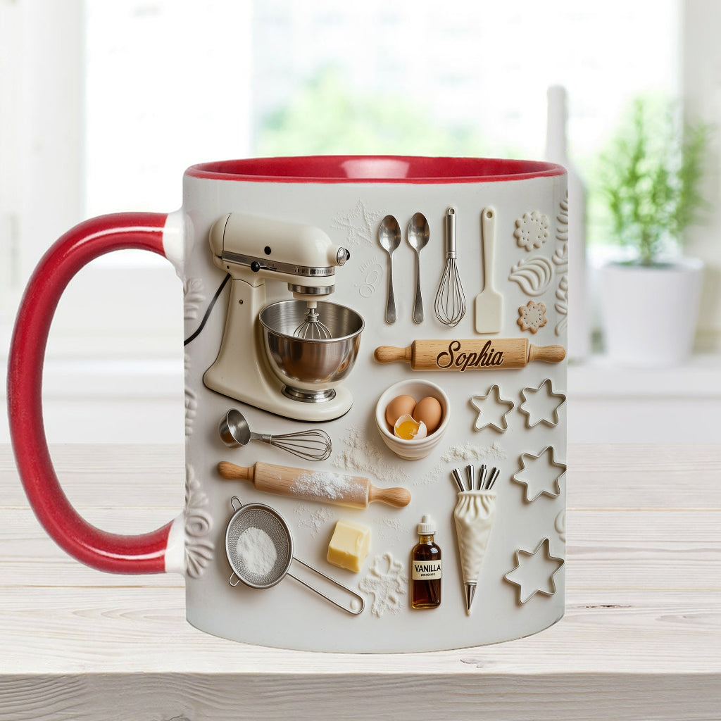 Love Baking - Personalized Baking Accent Mug & Coaster