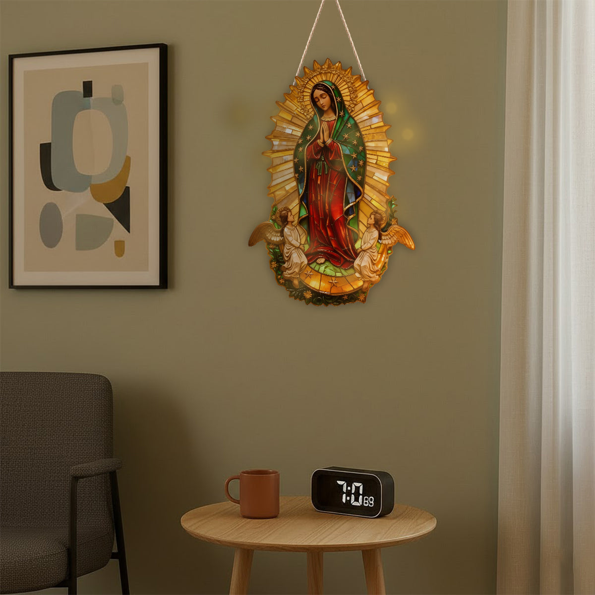 Our Lady Of Guadalupe - Christian LED Light Acrylic Sign