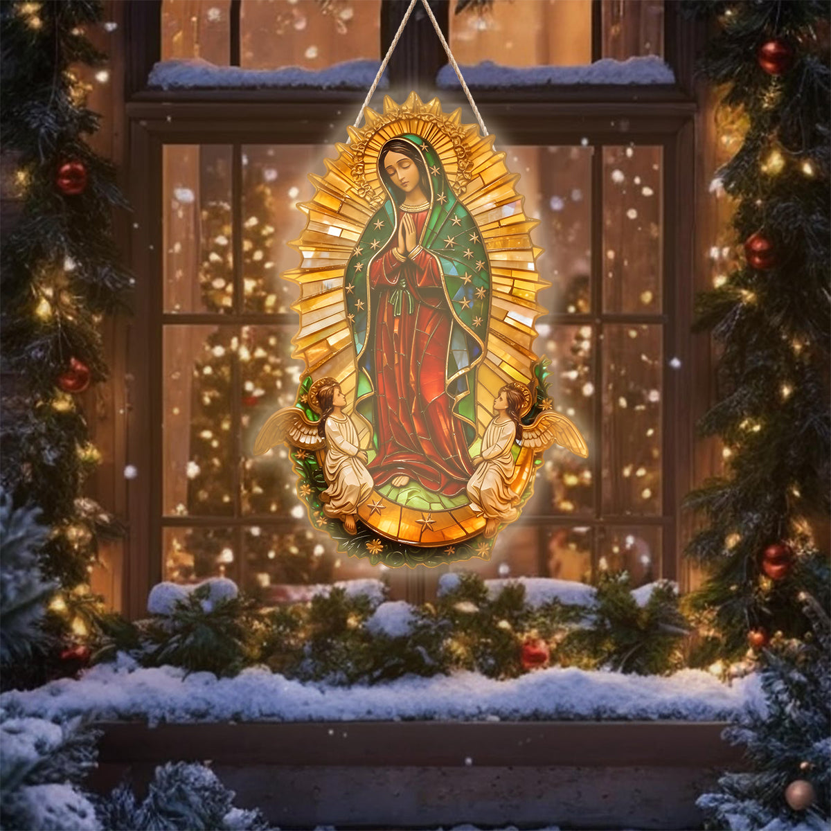 Our Lady Of Guadalupe - Christian LED Light Acrylic Sign