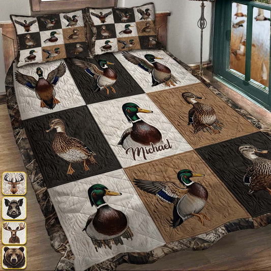 Hunting Season - Personalized Hunting Quilt Set