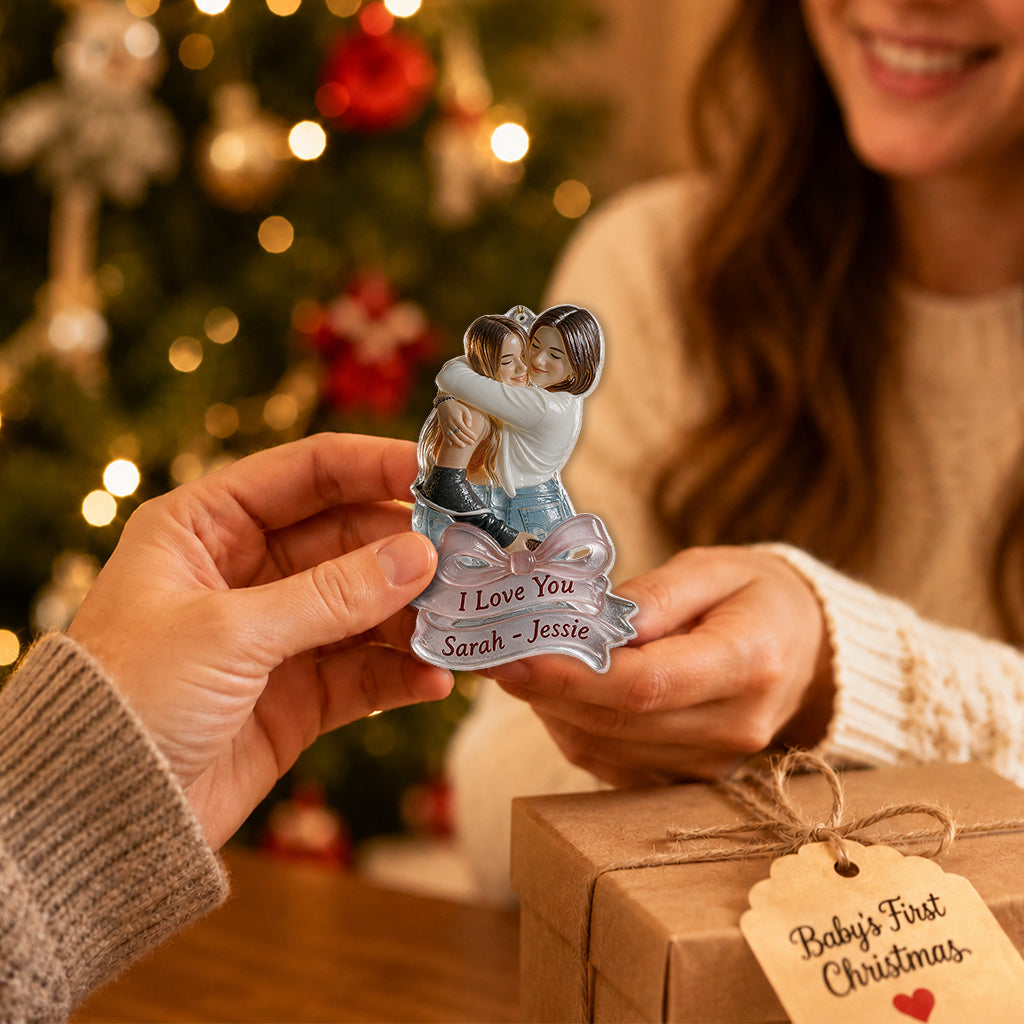 Jedes Foto - Personalisierte Bestie Glasornament in benutzerdefinierter Form