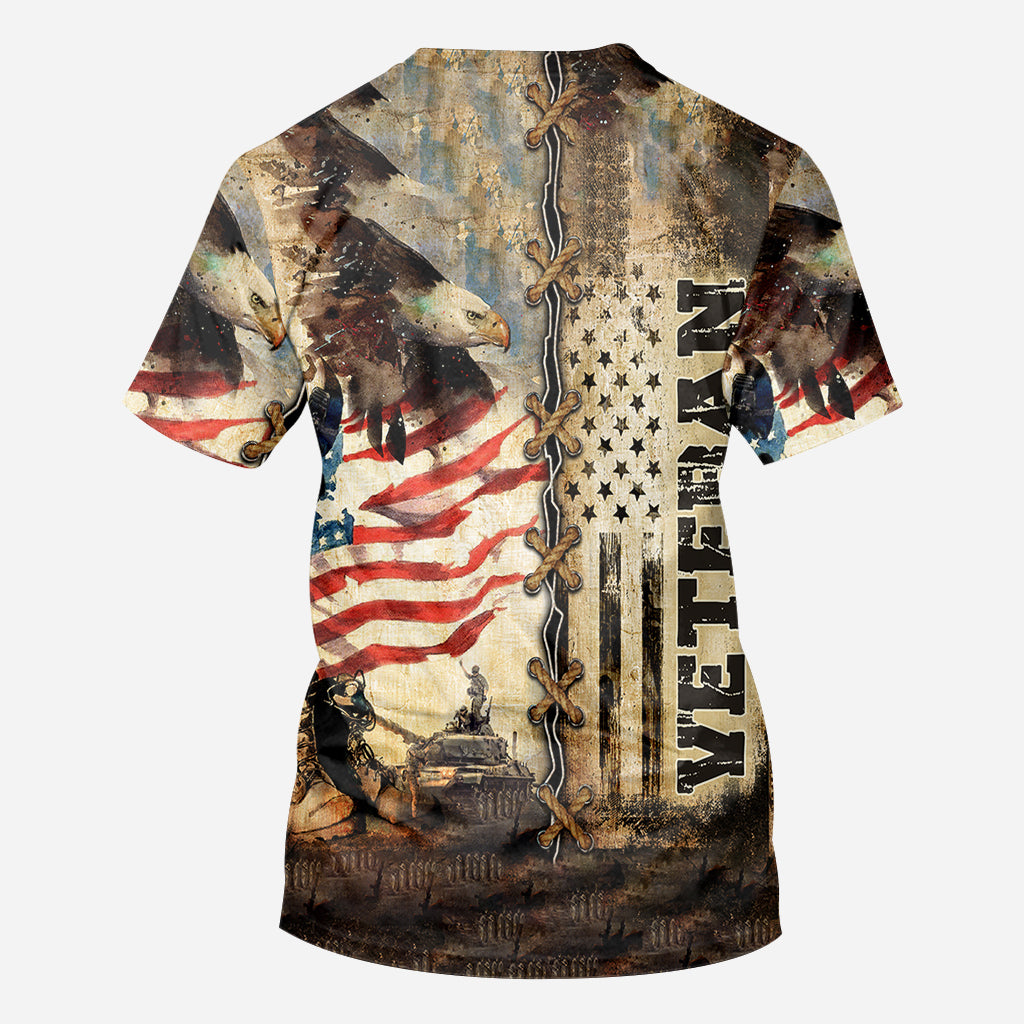 I Am A Veteran - Personalized Veteran All Over Shirt