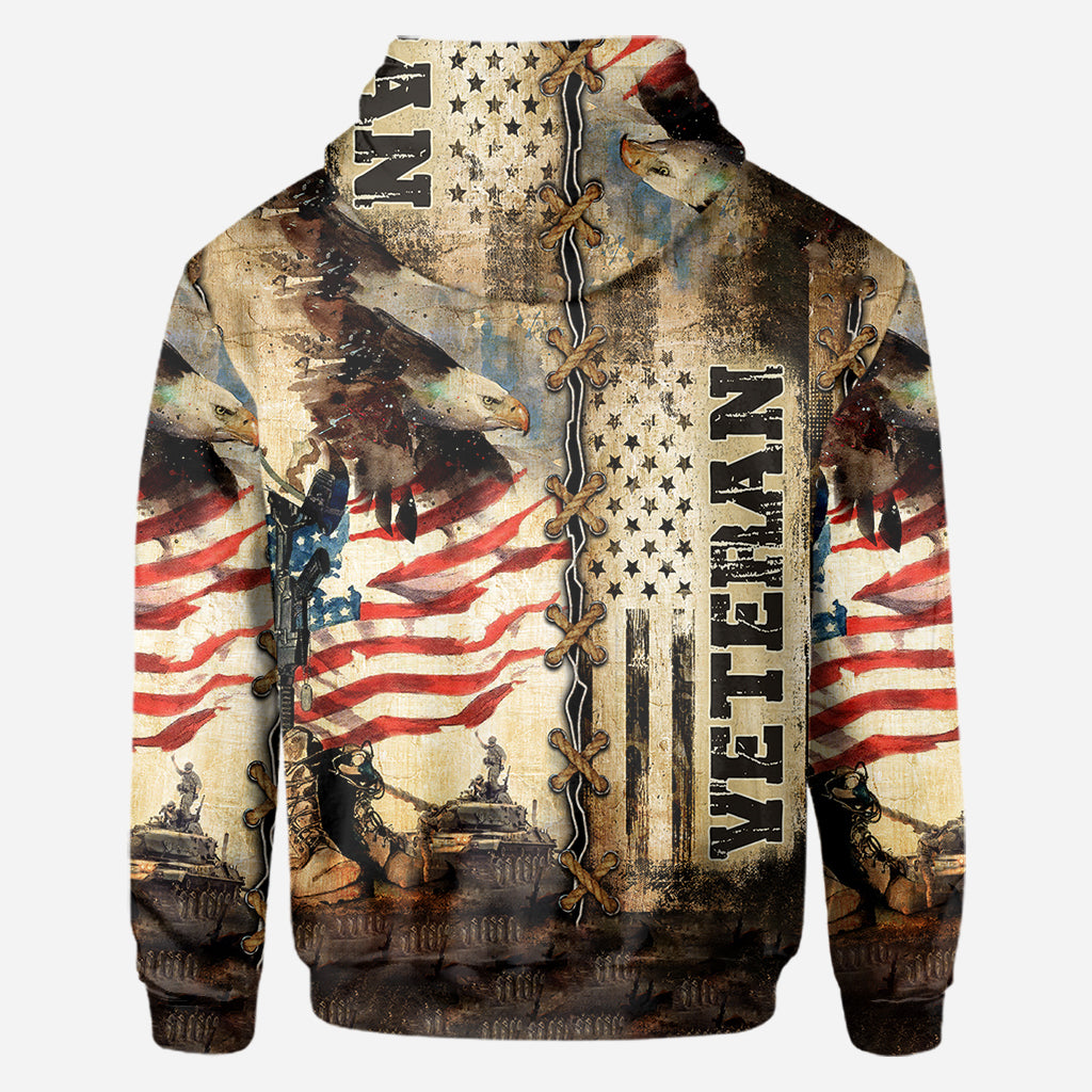 I Am A Veteran - Personalized Veteran All Over Shirt