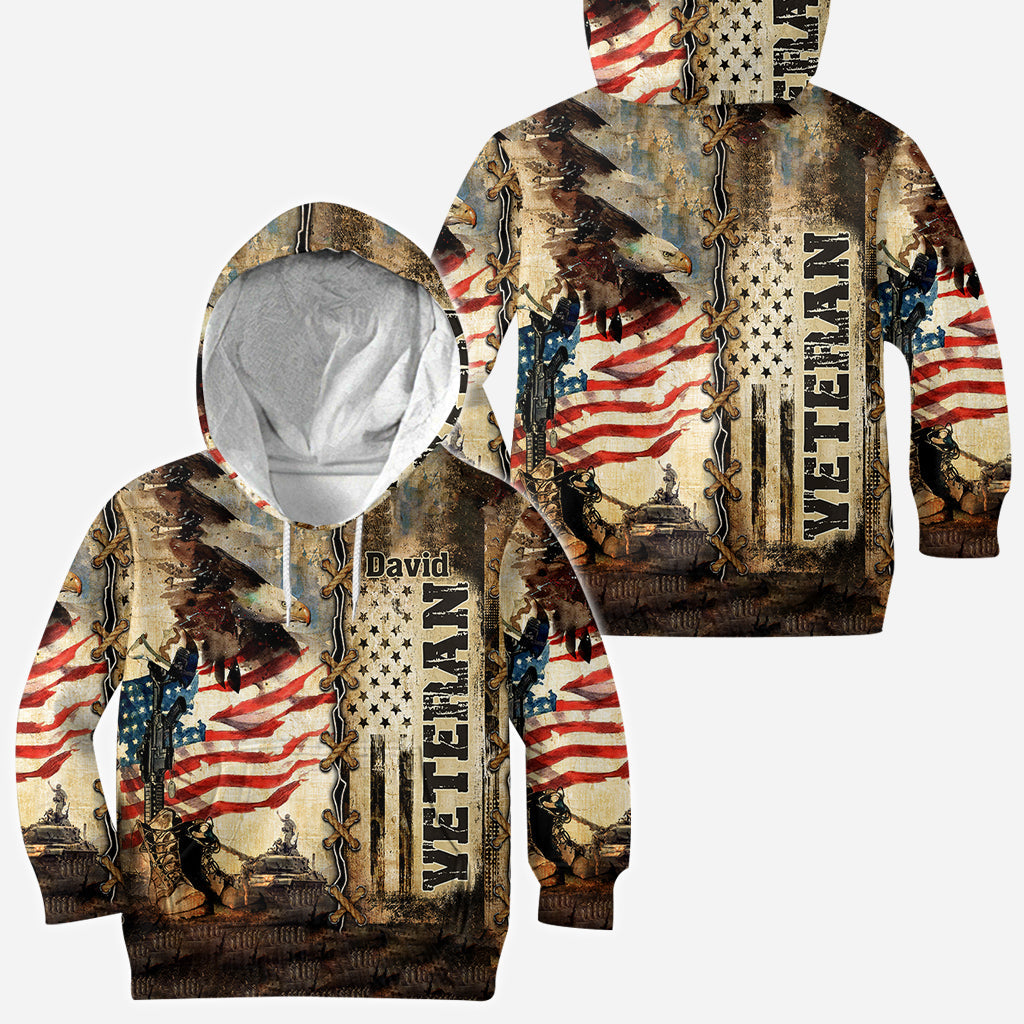 I Am A Veteran - Personalized Veteran All Over Shirt