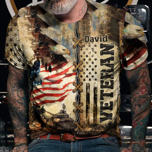 Ich bin ein Veteran – Personalisiertes Veteranen-T-Shirt