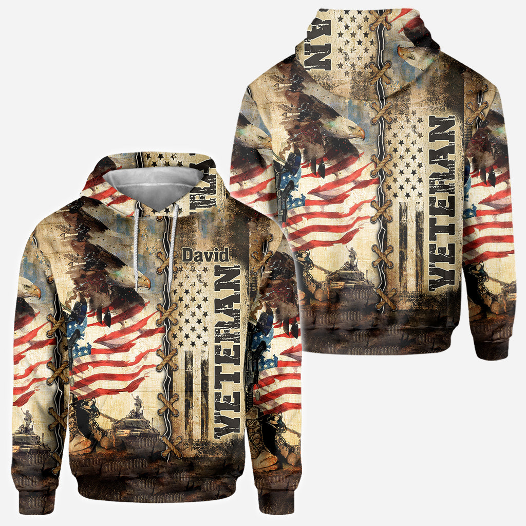 I Am A Veteran - Personalized Veteran All Over Shirt