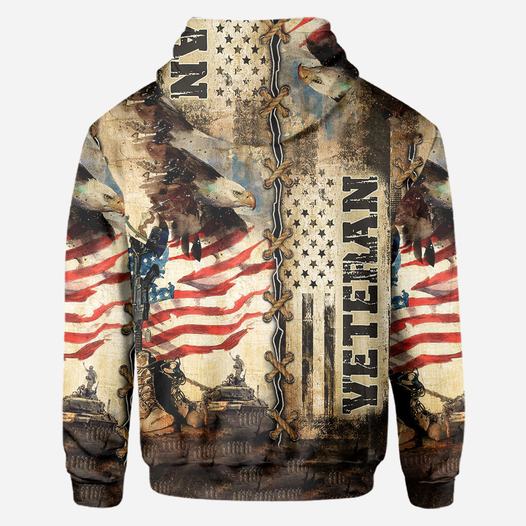 I Am A Veteran - Personalized Veteran All Over Shirt