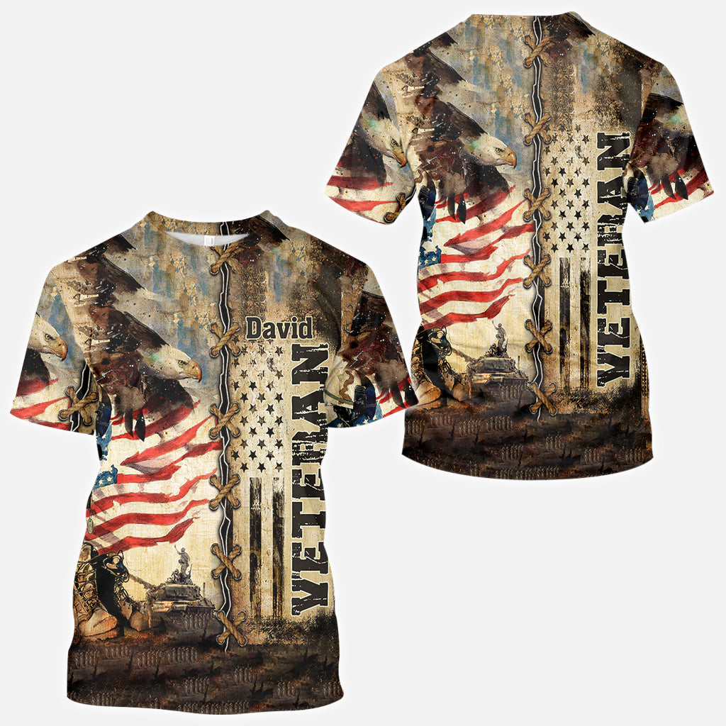 I Am A Veteran - Personalized Veteran All Over Shirt