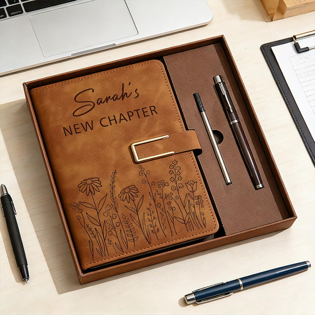 Birthday Gift - Personalized Birthday Leather Journal