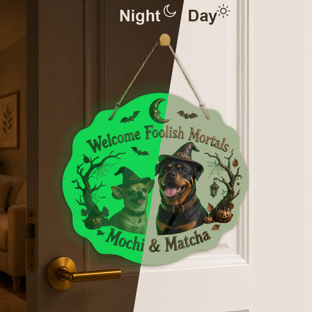 Happy Halloween - Personalized Dog Luminous Acrylic Sign