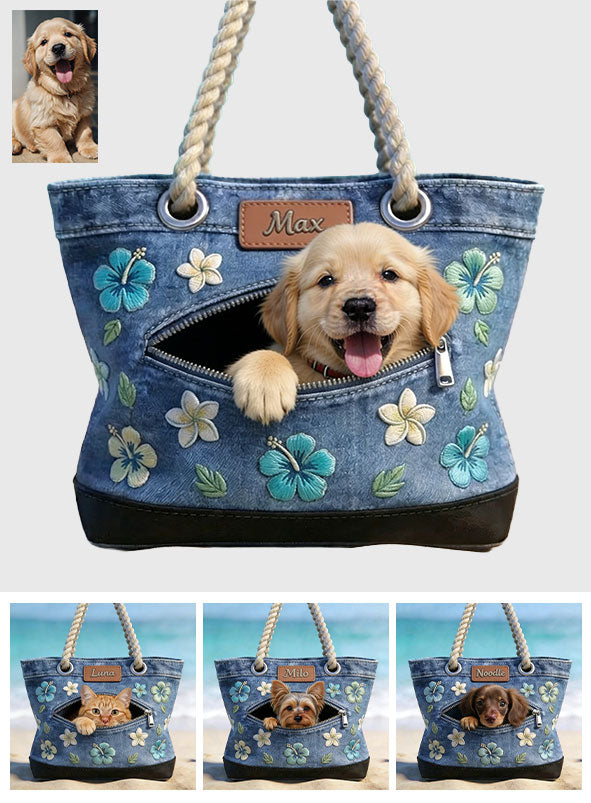 Salty Lil' Beach - Personalisierte Hund Strandtasche