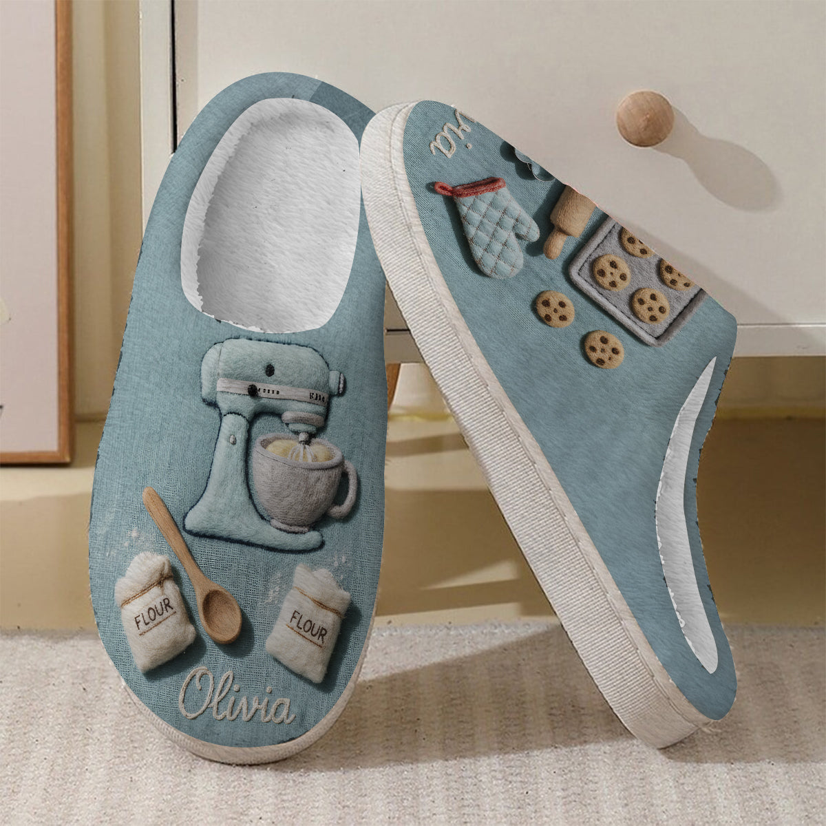 Love Baking - Personalized Baking Slippers
