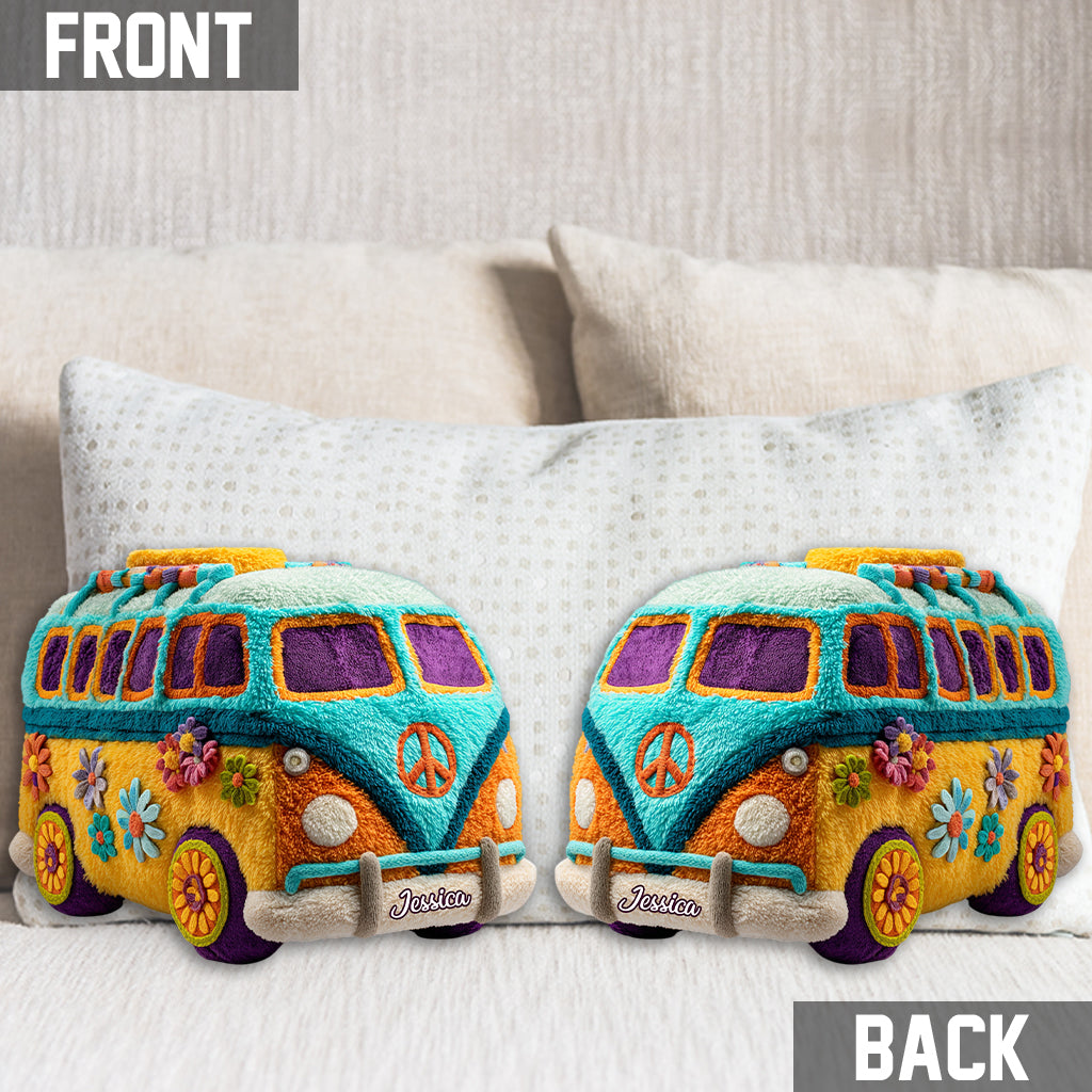 Hippie Souls - Personalized Hippie Shaped Pillow
