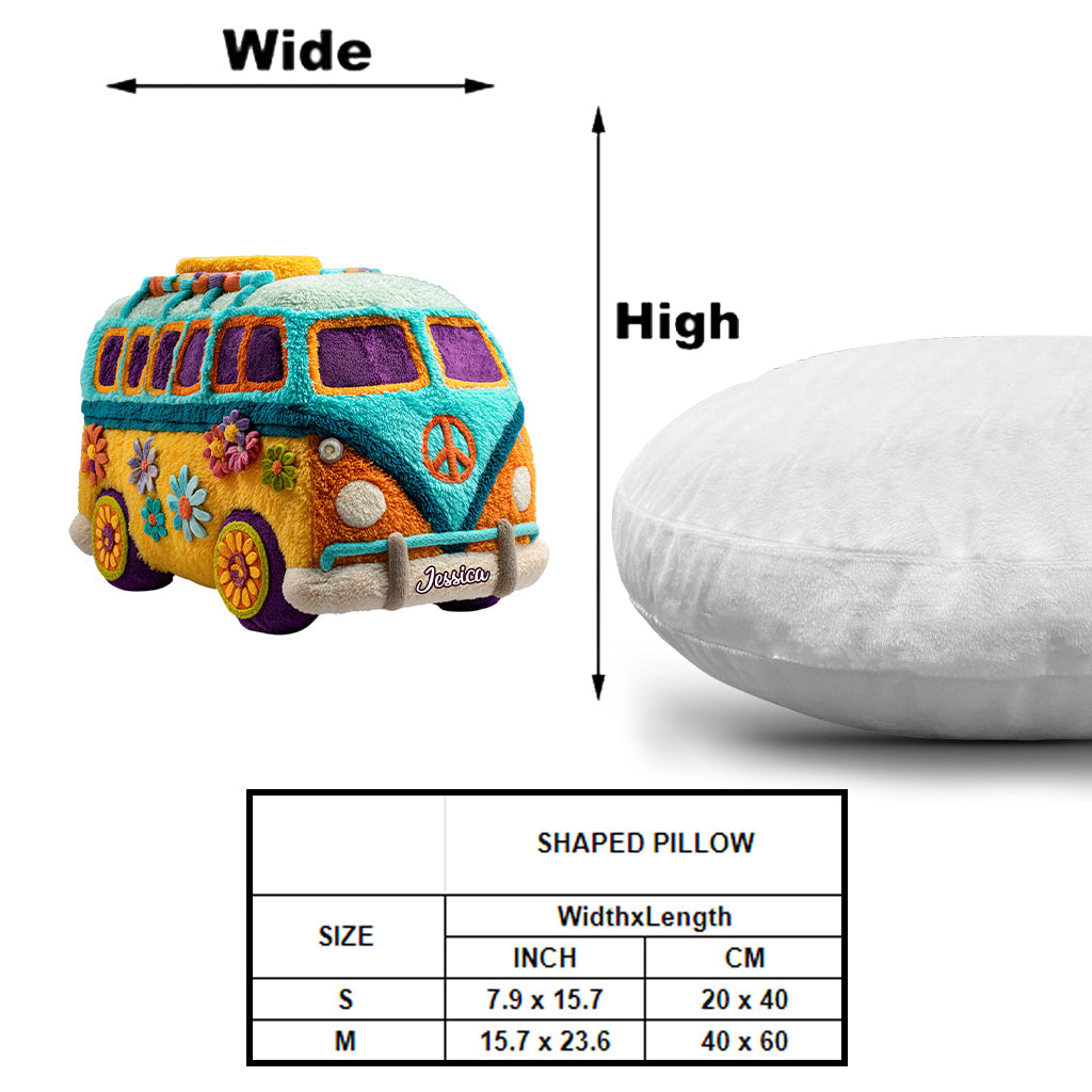 Hippie Souls - Personalized Hippie Shaped Pillow