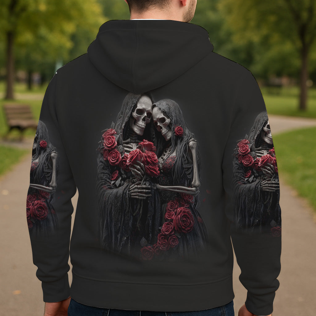 Till Death Do Us Part - Personalized Skull All Over Shirt