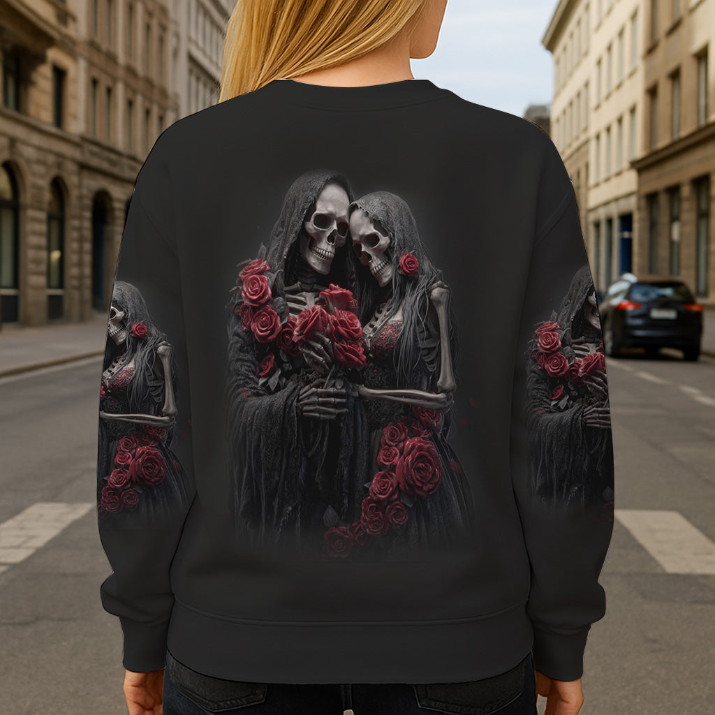 Till Death Do Us Part - Personalized Skull All Over Shirt