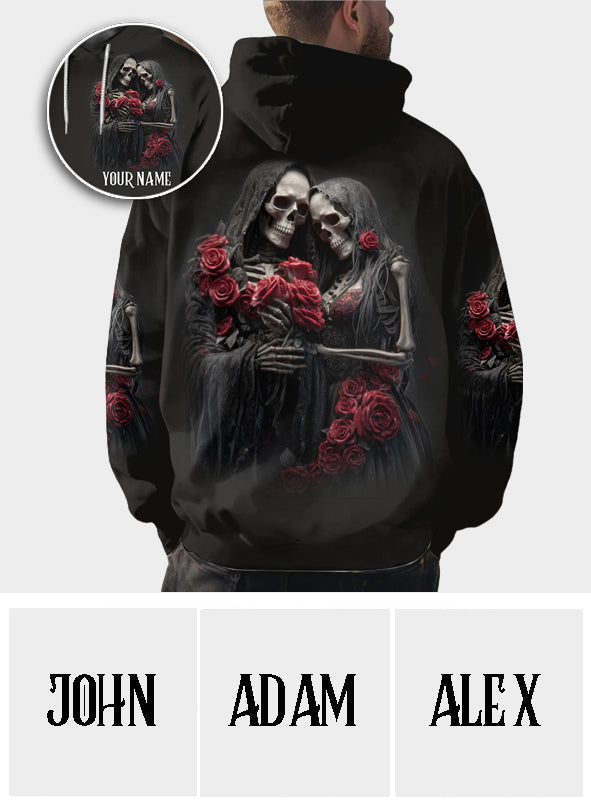 Till Death Do Us Part - Personalized Skull All Over Shirt