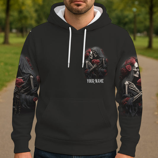 Till Death Do Us Part - Personalized Skull All Over Shirt