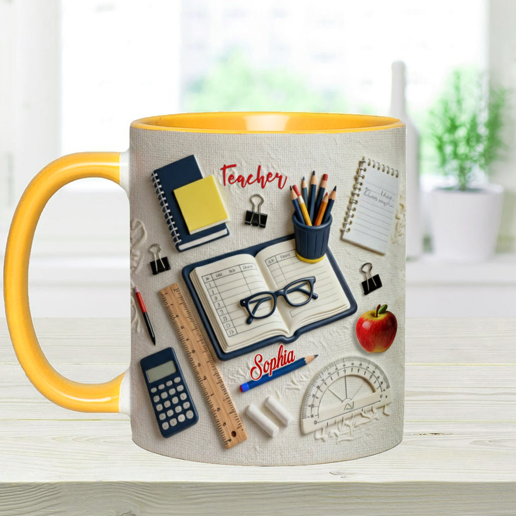 Teacher Life - Personalized Teacher Accent Mug