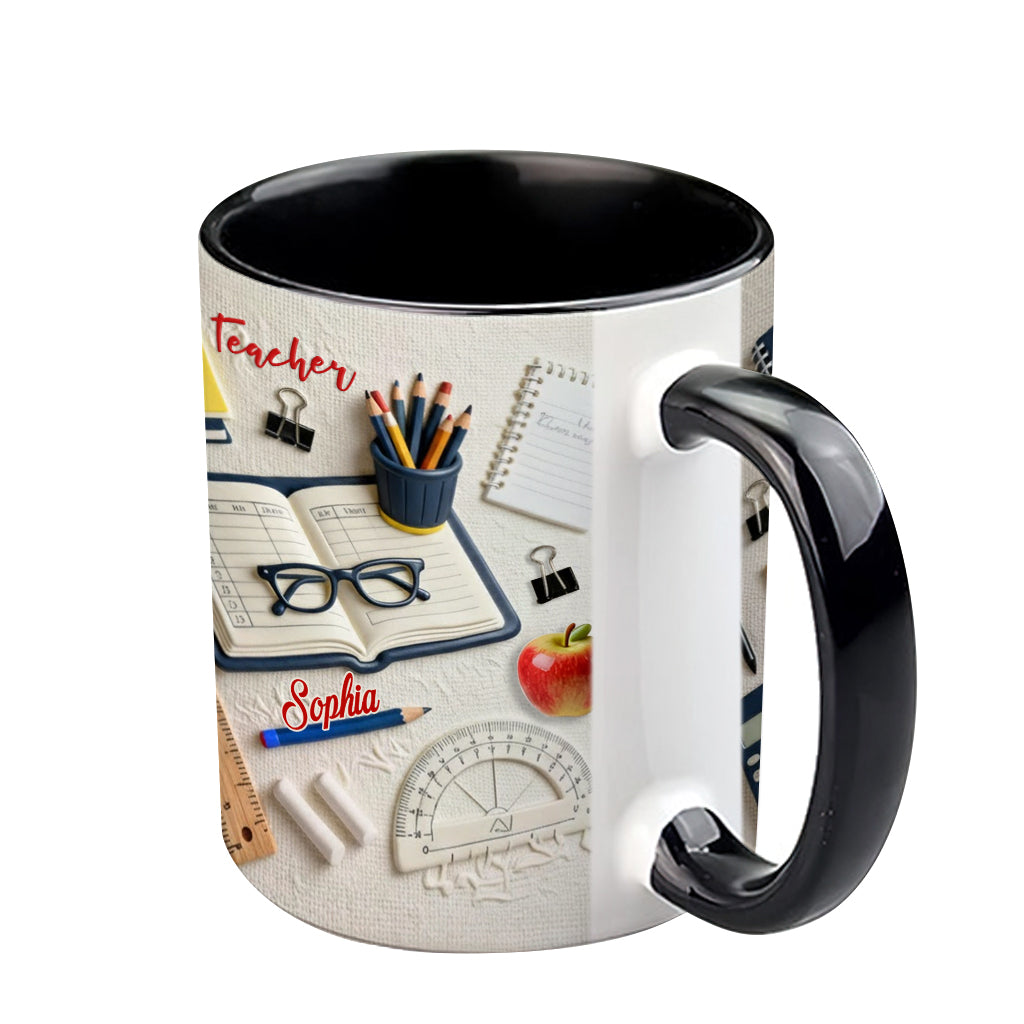 Teacher Life - Personalized Teacher Accent Mug